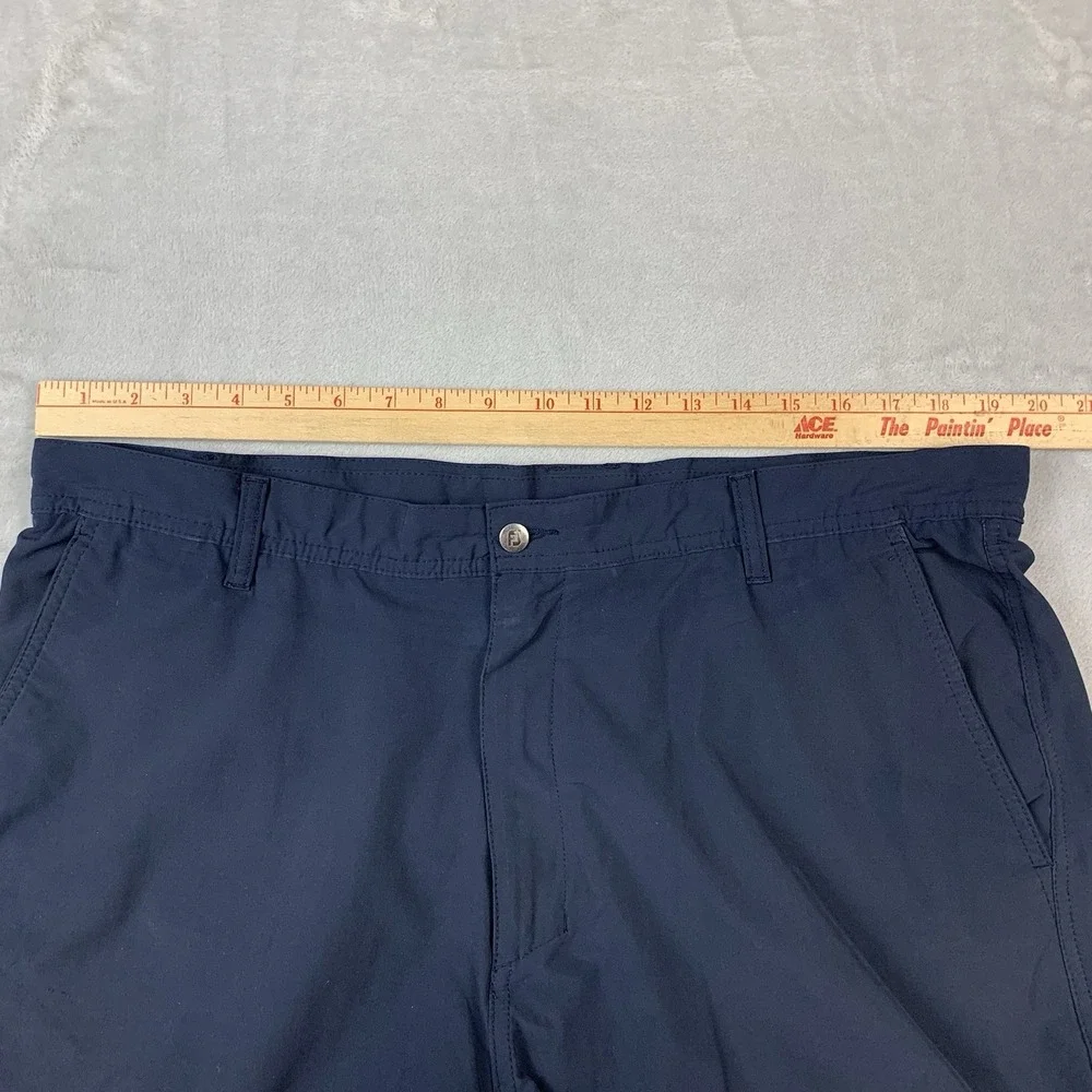 FootJoy Shorts Mens 40 Blue Flat Front Stretch Performance Golf Preppy Chino